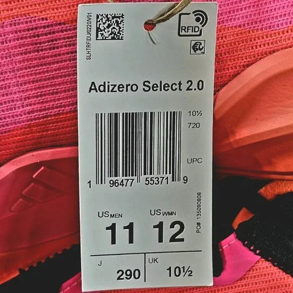 Adidas Adizero Select 2.0 Lucid Pink Core Black IG6682 - Men's Size 11